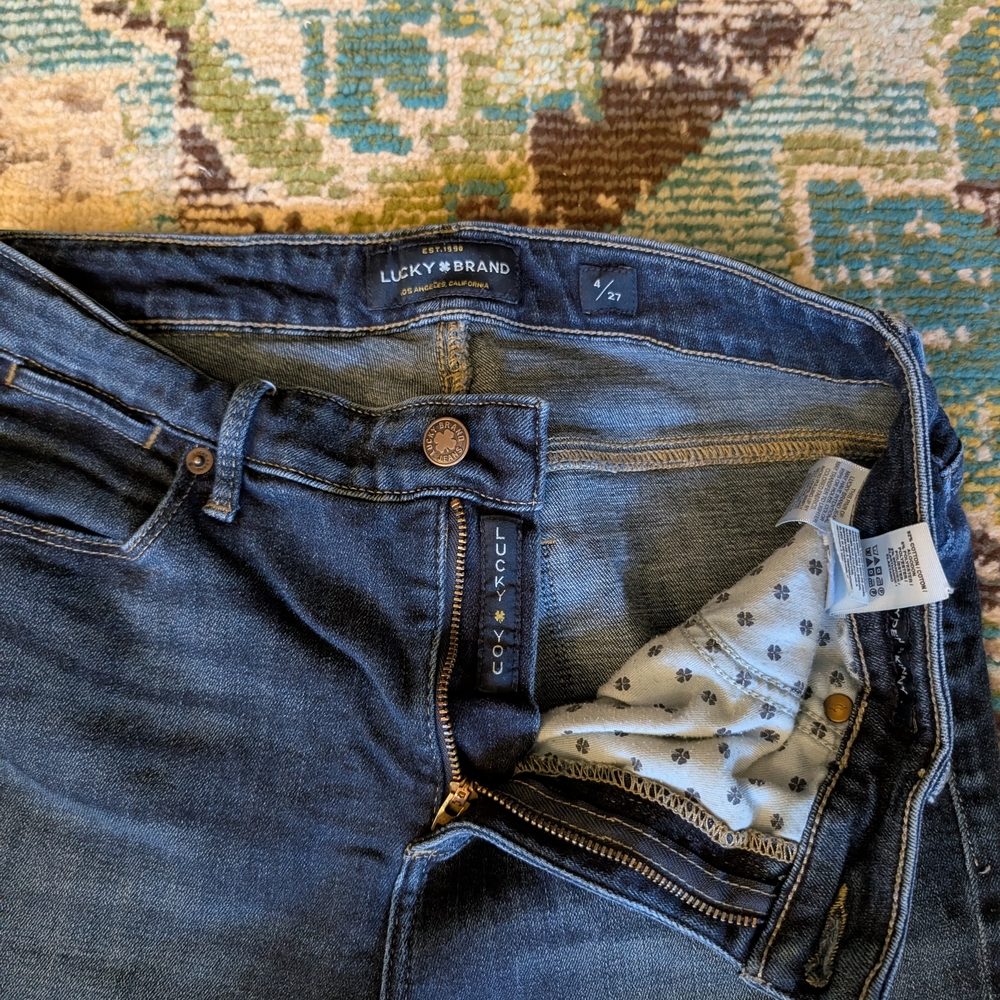 Lucky Brand | Indigo Hayden High Rise Skinny Jeans - Picture 5 of 9